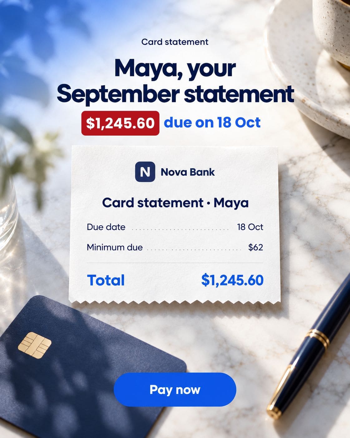 Card statement